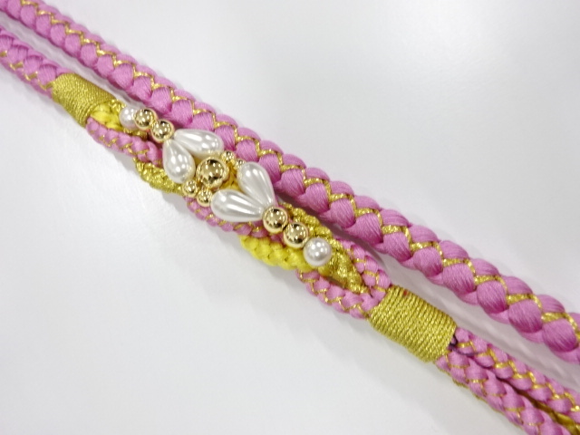 正絹　振袖用　手組帯締め